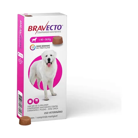 Antipulgas Bravecto Cães 40kg a 56kg MSD