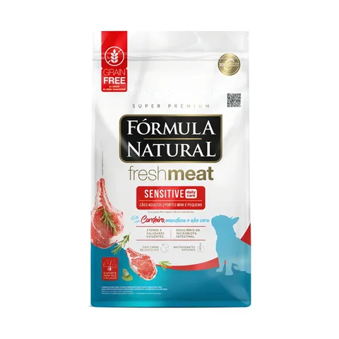 Fórmula Natural Fresh Meat Cães Sensitive Mini Pequeno 7kg