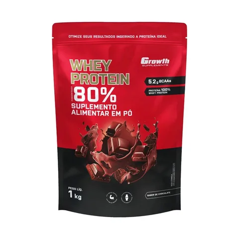 Whey Protein Concentrado 1kg Growth Supplements - Chocolate