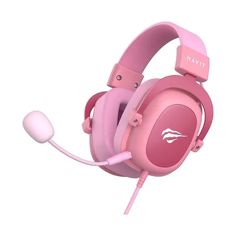 Headset Gamer Havit Gamenote H2002d Mic Removível Rosa