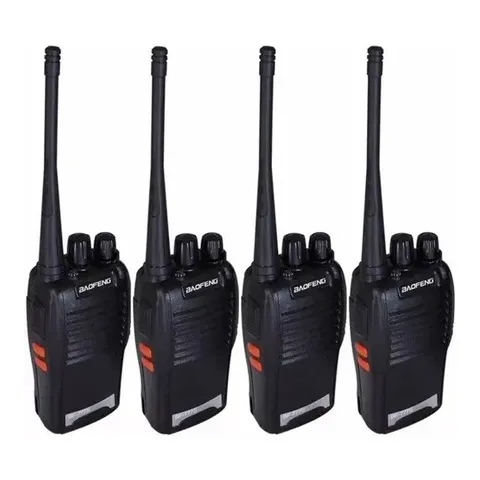 Kit 4 Radio Comunicador 777s 16 Canais Profissional Ht Uhf Cor Outro