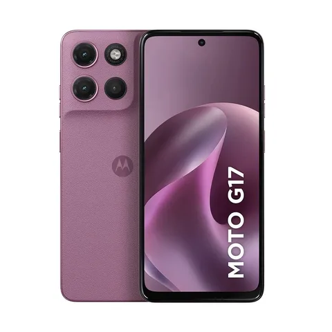Smartphone Motorola Moto G17 4g - 256gb 12gb (4gb Ram + 8gb Ram Boost), Camera 50mp Sony Lytia 600, Tela Fhd+ 60hz, Bateria 5200 Mah - Rosa