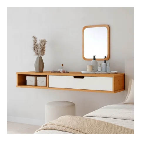 Penteadeira Camarim Suspensa Gaveta Porta Joias Console Aparador Quarto Branco Decoração Moderna