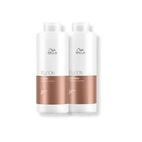 Kit Wella - Shampoo 1L e Condicionador 1L Fusion