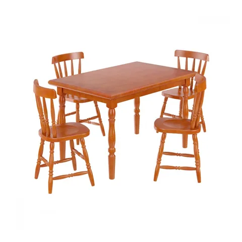 Conjunto Mesa de Jantar Piratini com 4 Cadeiras Mel
