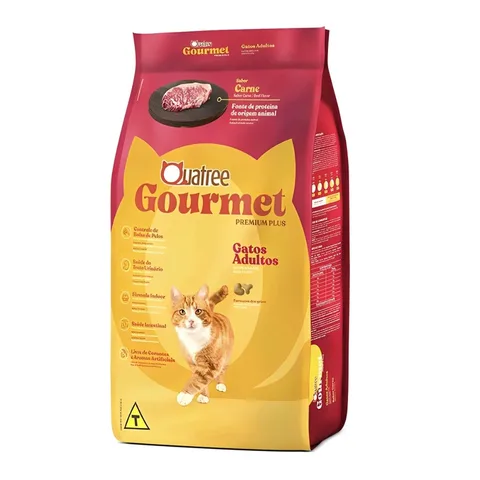 Ração Quatree 10kg Para Gatos Adultos Sabor Carne