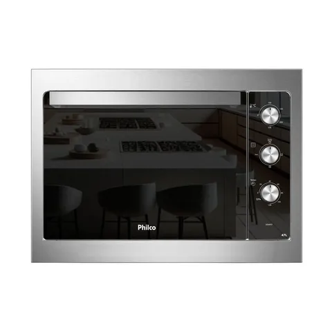 Forno Elétrico de Embutir Philco 47L Inox Esmaltado PFE47E