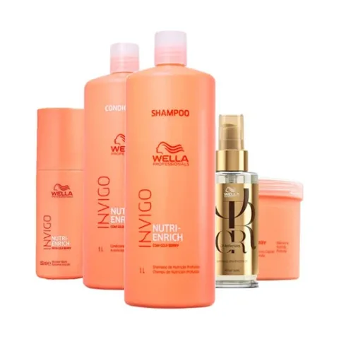 Kit Wella Professionals Invigo Nutri-Enrich Salon Care (5 Produtos)