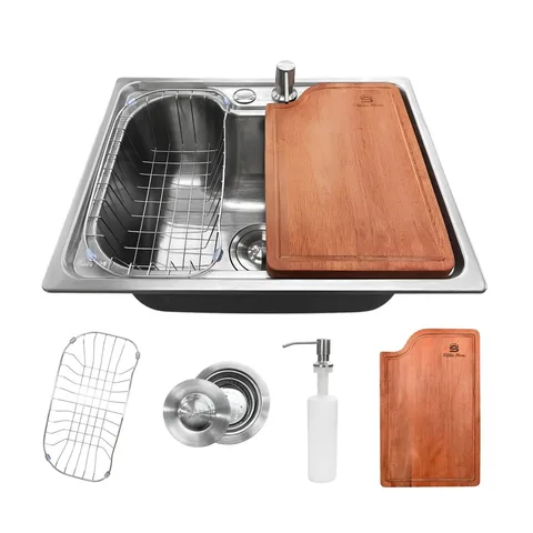 Cuba Gourmet Cozinha Aço Inox 304 50x40cm E Tábua De Corte
