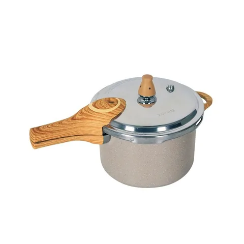 Panela de Pressão Brinox Ceramic Life Pressure Indução 4,2L Cor Areia - Antiaderente Cerâmico