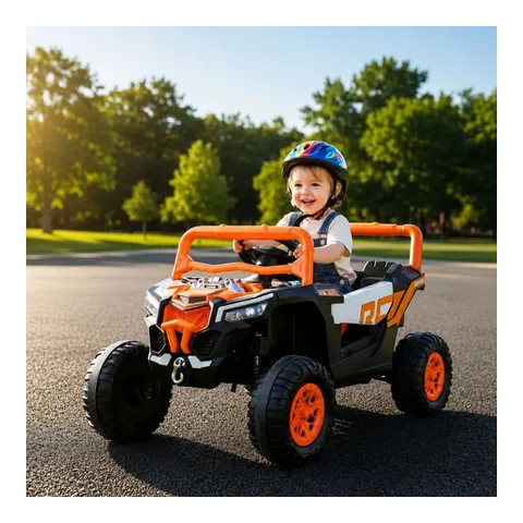 Jipe Carro Elétrico Infantil UTV 12V com Controle Som e Luz